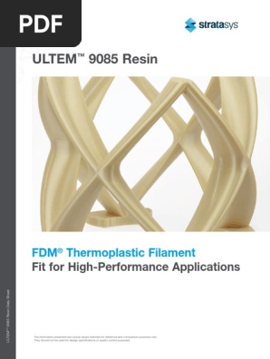 Spec Sheet - Ultem 9085 en | PDF | Strength Of Materials | Young's