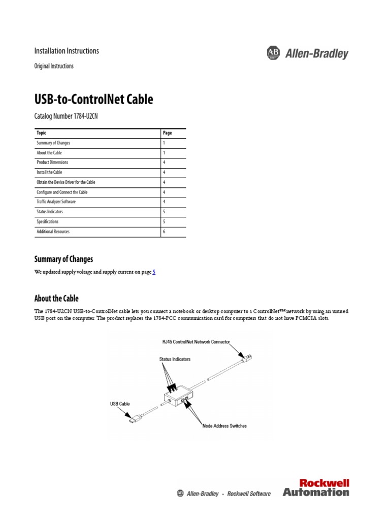 Cable Installation Instructions PDF