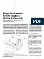 Design Considerations For GAC Treatment of Organic Chemicals