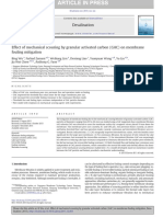 Effect of Mechanical Scouring by Granular Activated Carbon (GAC) On Membrane Fouling Mitigation