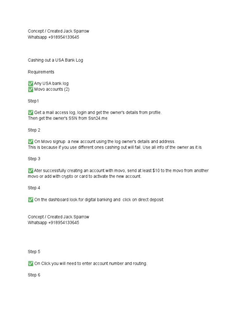 Cashout USA Bank Log 2021 | PDF | Law