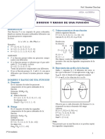 18 Dominio y Rango de Una Función para Tercer Grado de Secundaria