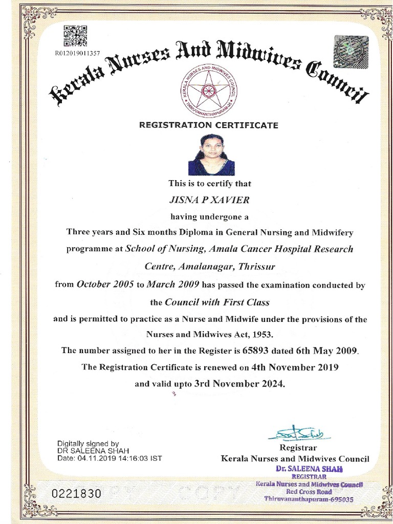 New Registration Certificate 1 | PDF