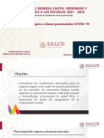 Regreso Seguro Escuelas - Capacitación A Escuelas - Agosto2021