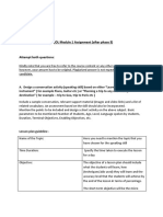 TESOL Mod 1 Assign - Speaking Activity & Classroom Situations