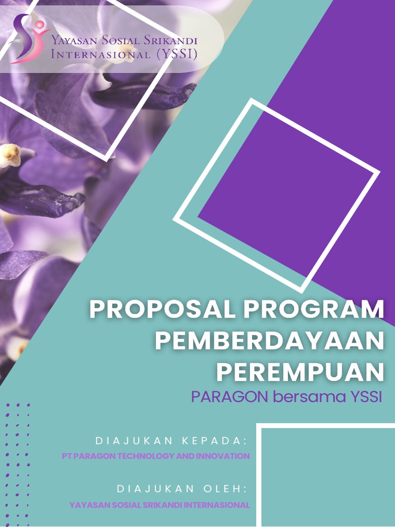 PROPOSAL PROGRAM PEMBERDAYAAN PEREMPUAN YSSI Bersama PARAGON 04 | PDF