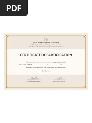 Blank Certificate Template