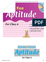 Know Your Aptitude For Class-6