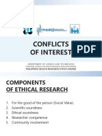 Conflicts of Interest in Research