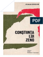 Italo Svevo - Conștiința Lui Zeno (Literatură Universală)