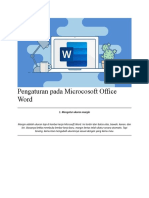 Pengaturan Pada Microcosoft Office Word