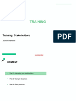 Training: Stakeholders