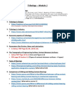 Tribology - Module 1: - in Sahoo PDF Page 63, 86, 130 & 141