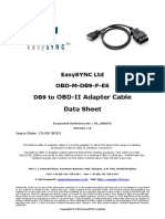 OBD2 Adapter Cable Datasheet