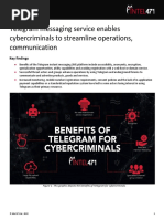 Intel 471 - Intelligence Bulletin - Telegram Messaging Service Enables Cybercriminals To Streamline Operations, Communication - July 2022