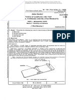 Indian Standard: Methods of Sampling and Test For Paints. Varnishes and Related Products