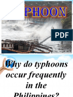 Why typhoons frequently occur in the Philippines