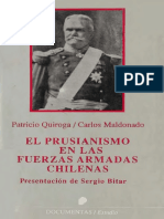Quiroga Patricio Y Maldonado Carlos - El Prusianismo en Las Fuerzas Armadas Chilenas