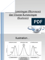 Ukuran Kemiringan Skewness Dan Ukuran Keruncingan Kurtosis