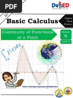 Basic Calculus: 6 Continuity of Functions at A Point