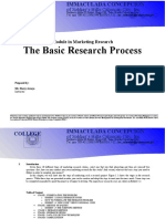 The Basic Research Process: of Soldier's Hills Caloocan City, Inc