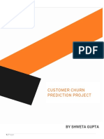 Customer Churn Prediction Project: by Shweta Gupta