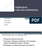 Ancaman - Terhadap - Integrasi - Negara - Indone - PPTX Tugas PKN Kelompok Dwi Nur XI OTKP 1