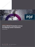 Inline Ddos Protection Versus Scrubbing Center Solutions: Solution Brief