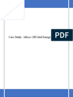 Case Study: Africa-Off-Grid Energy Access