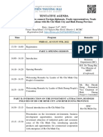 Tentative Agenda - Networking Program With HCMC and Binh Duong Province (V31.7.22)