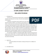 Accomplishment Report Wellness 2021-2022