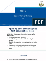 Topic 5 Discover Parts of Thinking