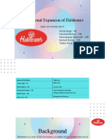 International Expansion of Haldiram's