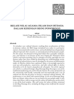 Relasi Nilai Agama Islam Dan Budaya Dalam Kesenian Reog Ponorogo