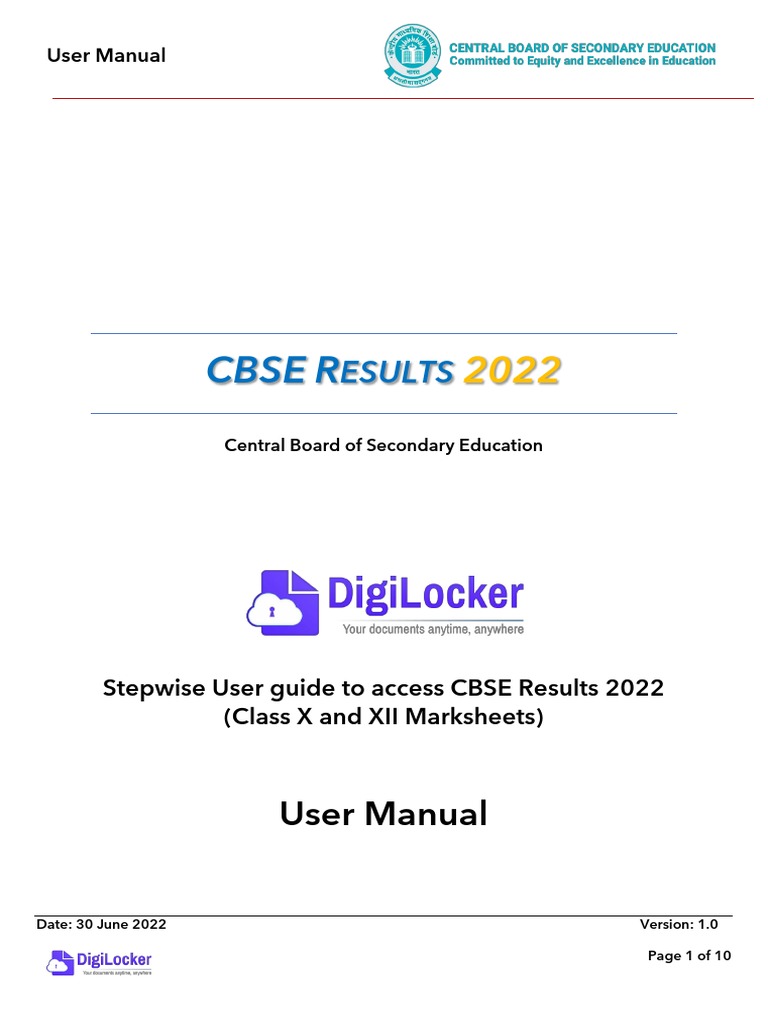 Cbse R: User Manual | PDF | Personal Identification Number | Computing