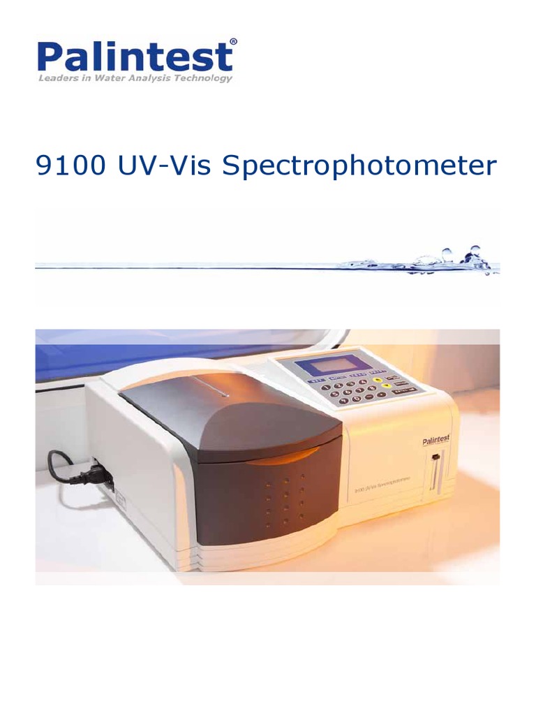 9100 Spectrophotometer PDF Chromium Spectrophotometry