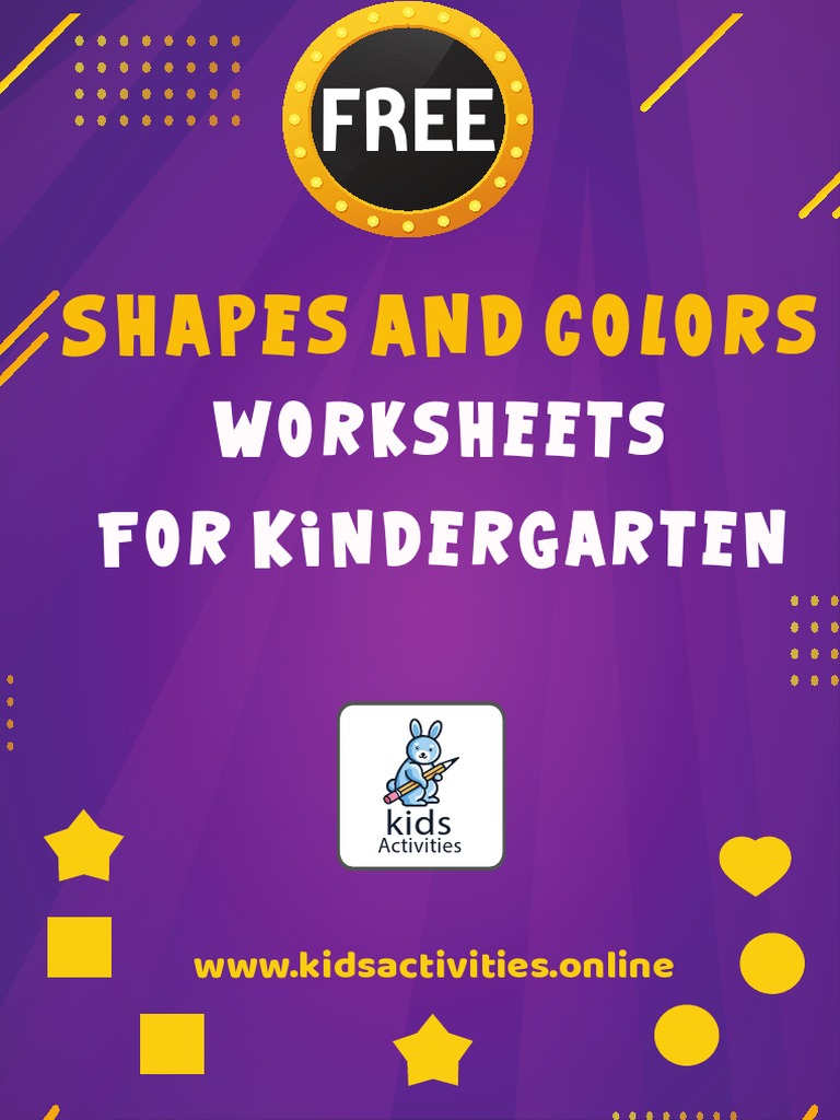 Shapes and Colors Worksheets For Kindergarten | PDF | Wellness