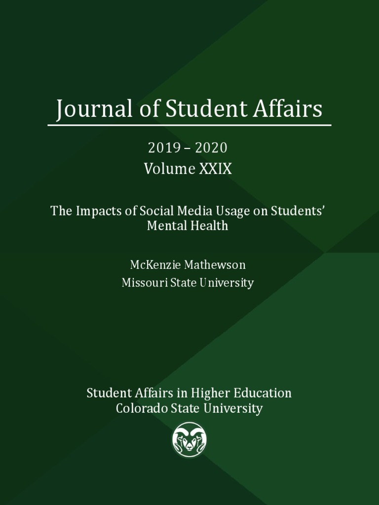 Social Media's Impact on Student Mental Health | PDF | Social Media ...