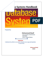 Book by Muhammad Sharif Full Dbms Database Systems Handbook