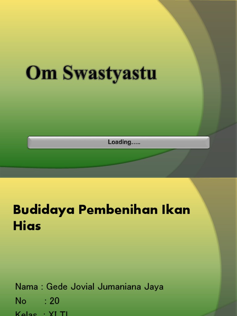 Budidaya Pembenihan Ikan Hias