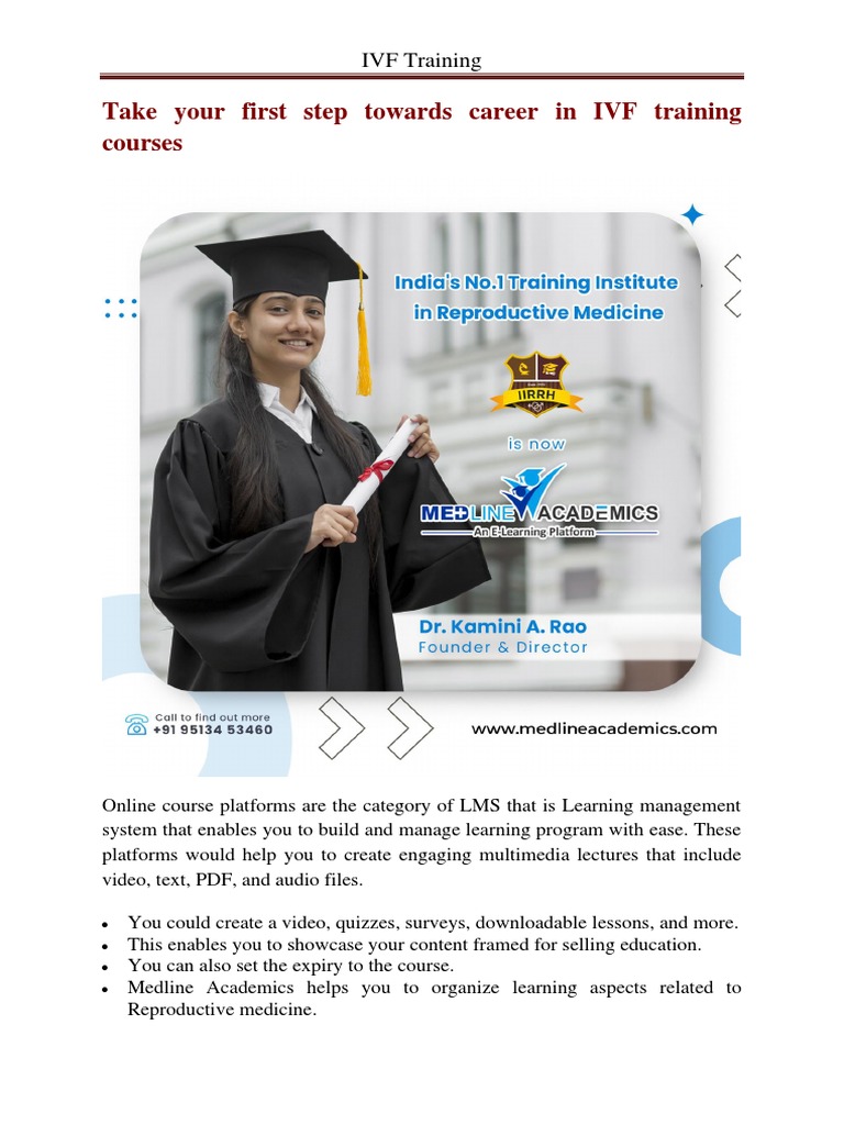 IVF Training Courses at Medline Academics | PDF | In Vitro ...