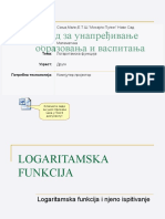 Logaritamska Funkcija