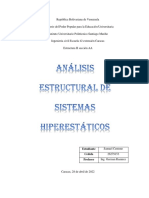 Análisis Estructural de Sistemas Hiperestáticos 2