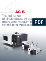 Sogevac B: The Full Range of Single Stage, Oil-Sealed Rotary Vane Vacuum Pumps For Industrial Applications