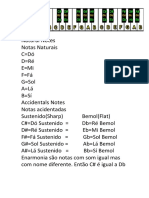 Teclado Com As Notas