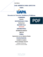 Operaciones Matemáticas Básicas