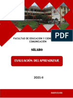 Sílabo Evaluacion Del Aprendizaje-2021-II