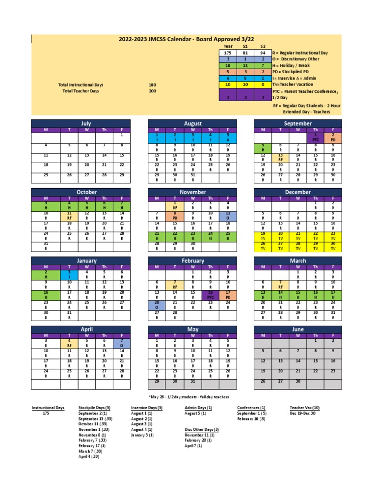 20222023 jmcss calendar board approved PDF