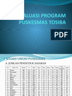 Evaluasi Program Puskesmas Tosiba 2017