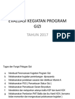Evaluasi Kegiatan Program Gizi 2017
